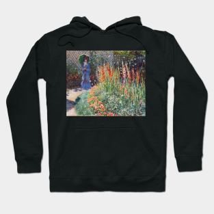 Rounded flower bed - Claude Monet Hoodie